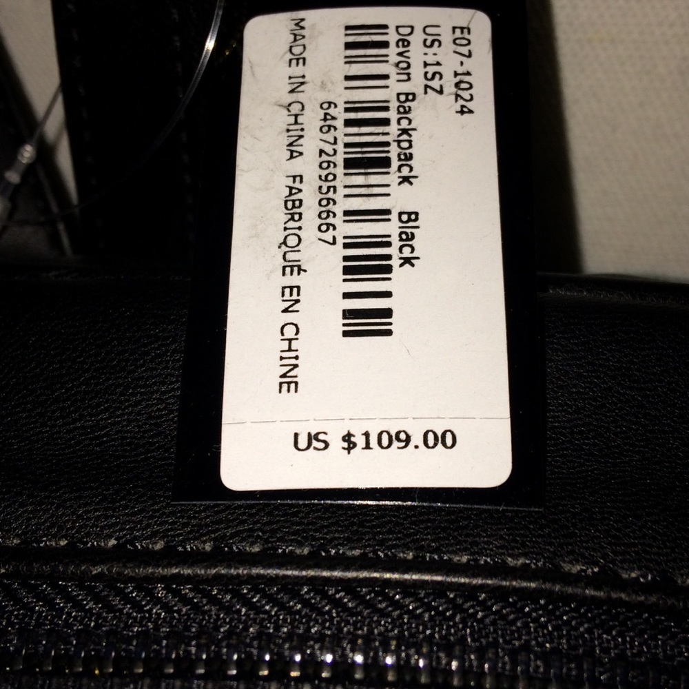 NEW BeBe Black Devon Quilted Backpack - Picture 3 of 6
